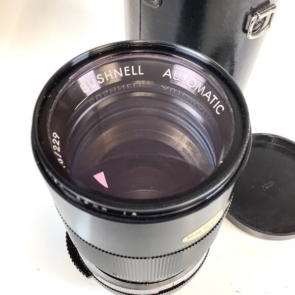 Bushnell 135mm f/2.8 Prime Camera Lens Pentax M42 Screw Mount w/ Filter & Case - Picture 6 of 10